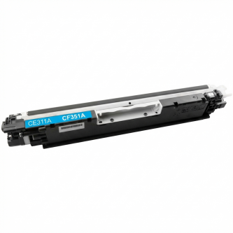 Toner Compatibile HP 126A,130A - CE312A,CF352A - CANON 729 - Ciano - 1.000 Pagine