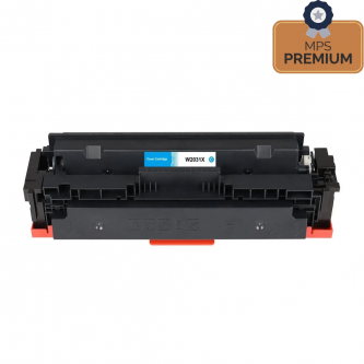 Toner Compatibile HP 415X - W2031X - Ciano - MPS Premium - 6000 Pagine